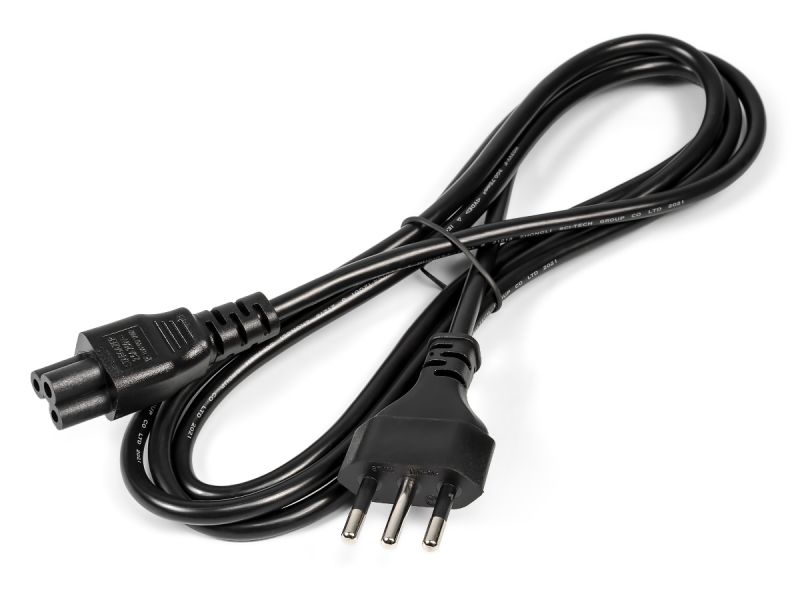 Dell 1.8m (6ft) Italian 3-Pin C5 Clover Power Cable 250V - 03252P