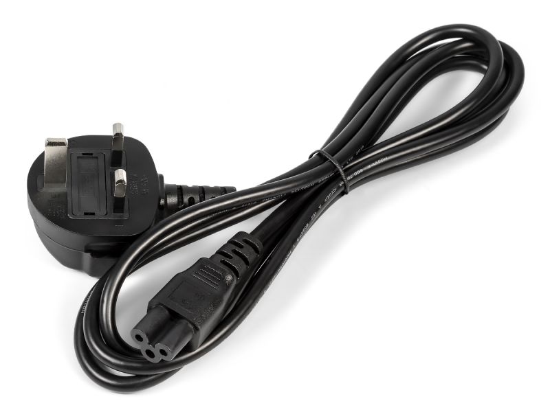 Dell 1.8m (6ft) UK 3-Pin C5 Clover Power Cable 220V - 08859D