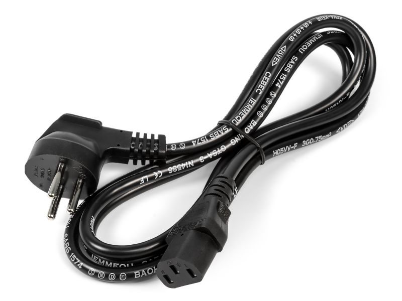 Dell 1.8m (6ft) Israel 3-Pin C13 Kettle Power Cable 250V - 0MJ159