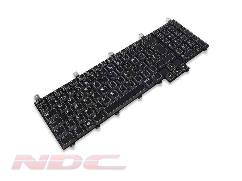 15X26 Dell Alienware M18x R1/R2 SPANISH Win8/10 Keyboard with AlienFX LED - 015X260