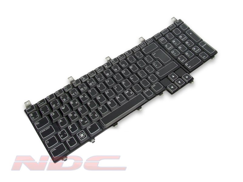 4FR1G Dell Alienware M17x R1/R2/R3/R4 DUTCH Keyboard with AlienFX LED - 04FR1G-1