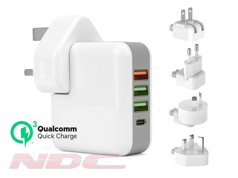 QC 3.0 4-Port Charger