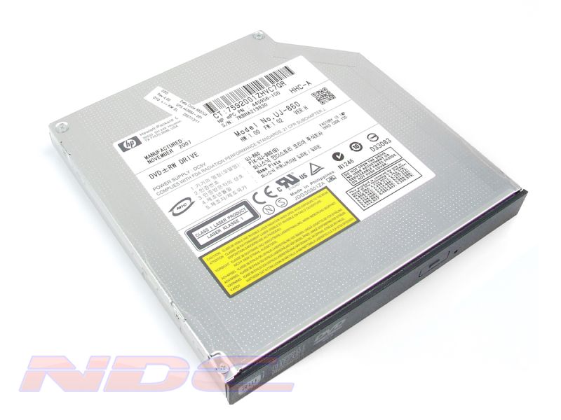 HP Compaq Tray Load 12.7mm  IDE DVD+RW Drive UJ-860 - 443904-001 