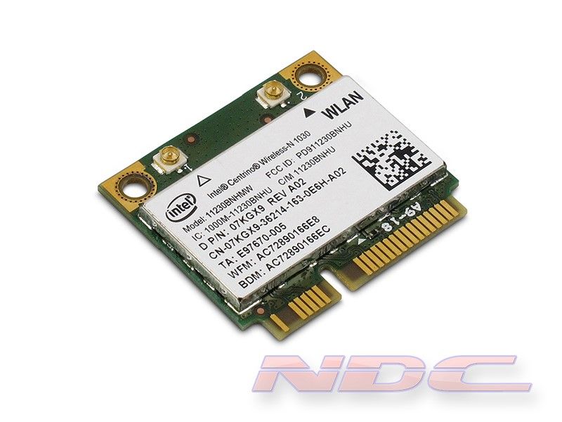 Dell Intel Centrino Wireless-N 1030+BlueTooth 3.0+HS Combo PCI Express Half Height Mini-Card - 0KW374, 0N230K