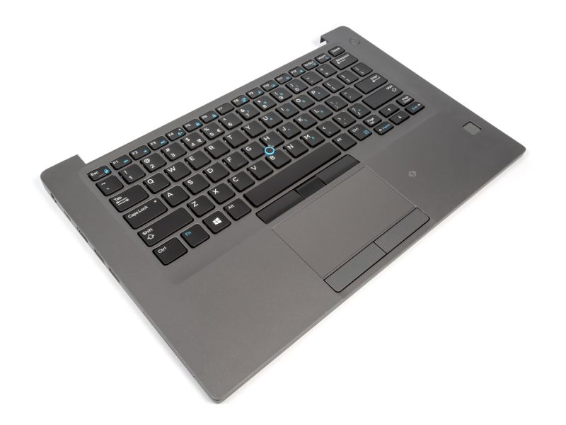 Dell Latitude 7490 Dual Point Grey Biometric Palmrest, Touchpad & US-ENGLISH Backlit Keyboard - 067DHM + 0F2X80