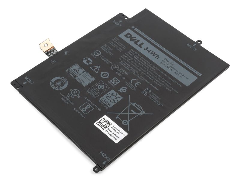 Genuine Dell YX0XH Laptop Battery (7.6V/34Wh) - Refurb (Min 90%)