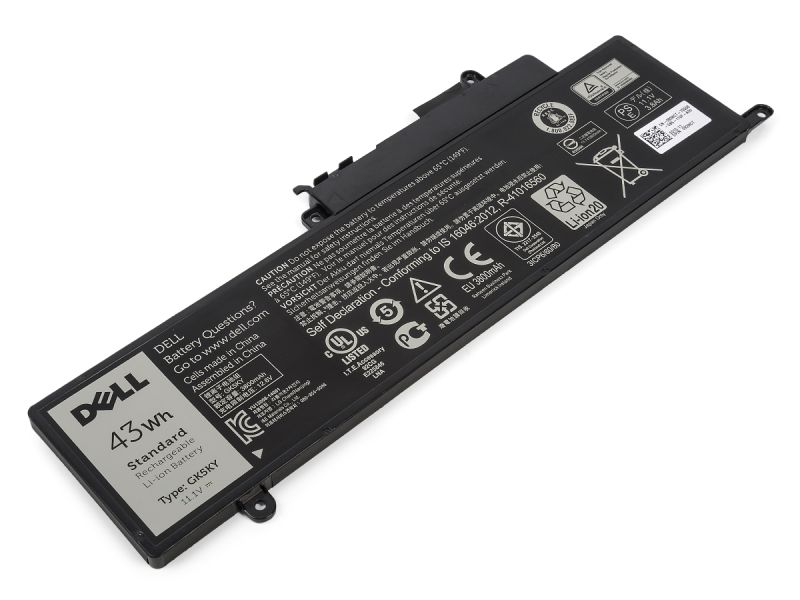 Genuine Dell GK5KY Laptop Battery (11.1V/43Wh) - Refurb (Min 90%)