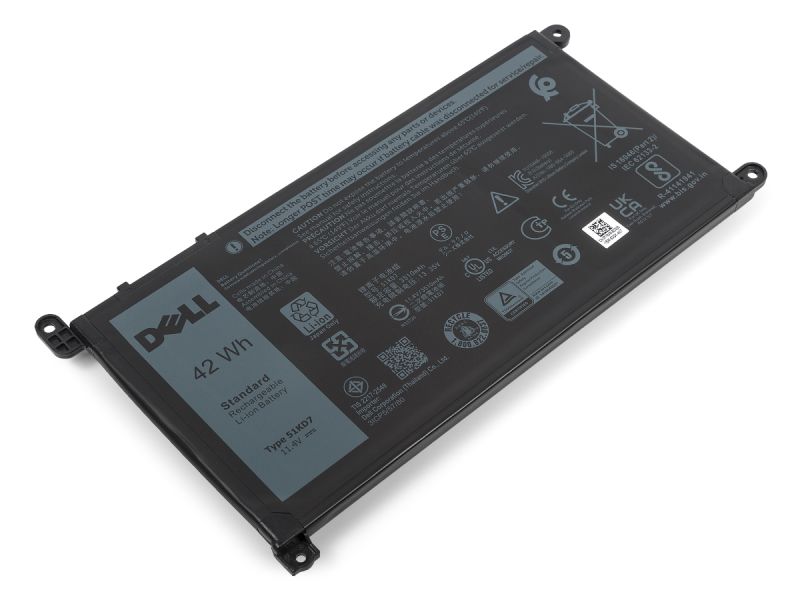 Genuine Dell 51KD7 Laptop Battery (11.4V/42Wh)