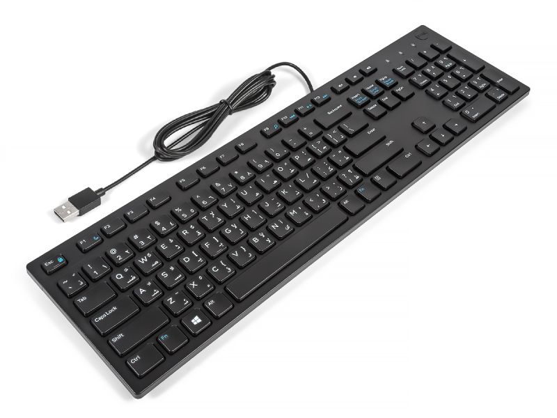 Dell KB216 ARABIC Slim Office Multimedia Keyboard (Refurbished)