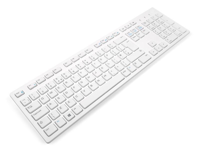 Dell KM636 UK ENGLISH White Wireless Keyboard (Refurbished)