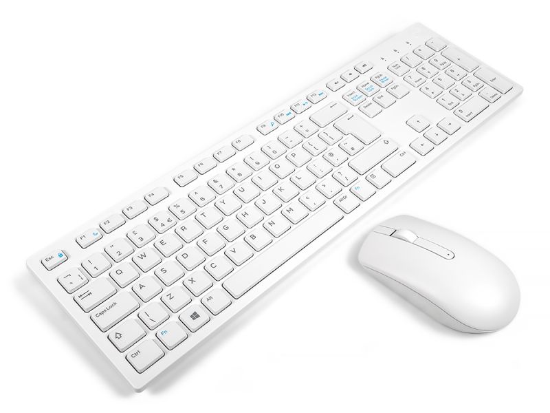 Dell KM636 White UK ENGLISH Wireless Mouse & Keyboard Combo Bundle (Refurbished)