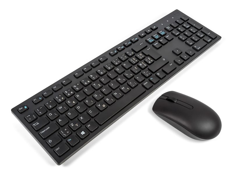 Dell KM636 SOUTH SLAVIC Wireless Mouse & Keyboard Combo Bundle