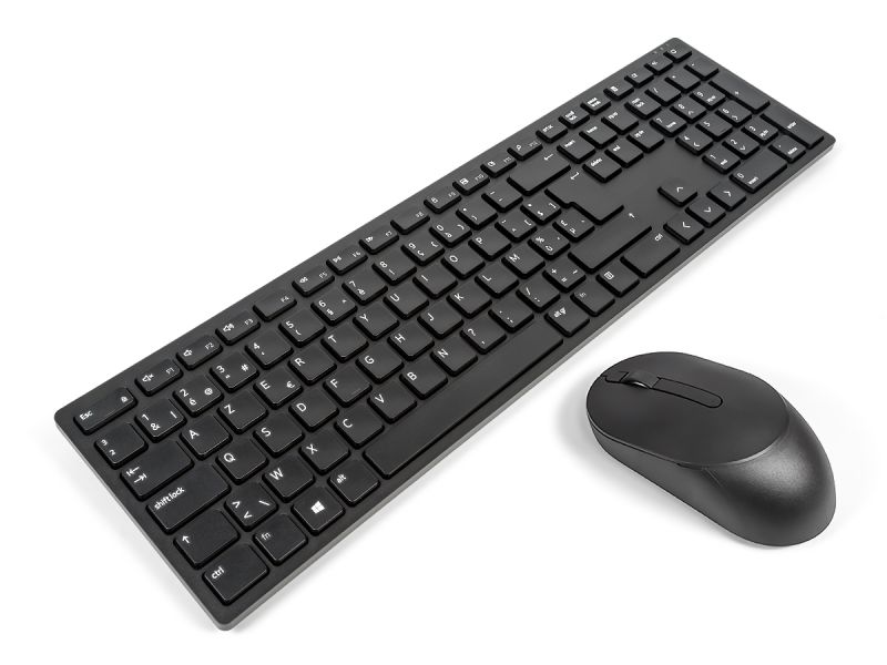 Dell KM5221W BELGIAN Pro Wireless Keyboard & Mouse Combo Bundle