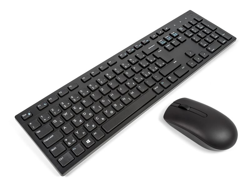 Dell KM636 SLOVAK Wireless Mouse & Keyboard Combo Bundle