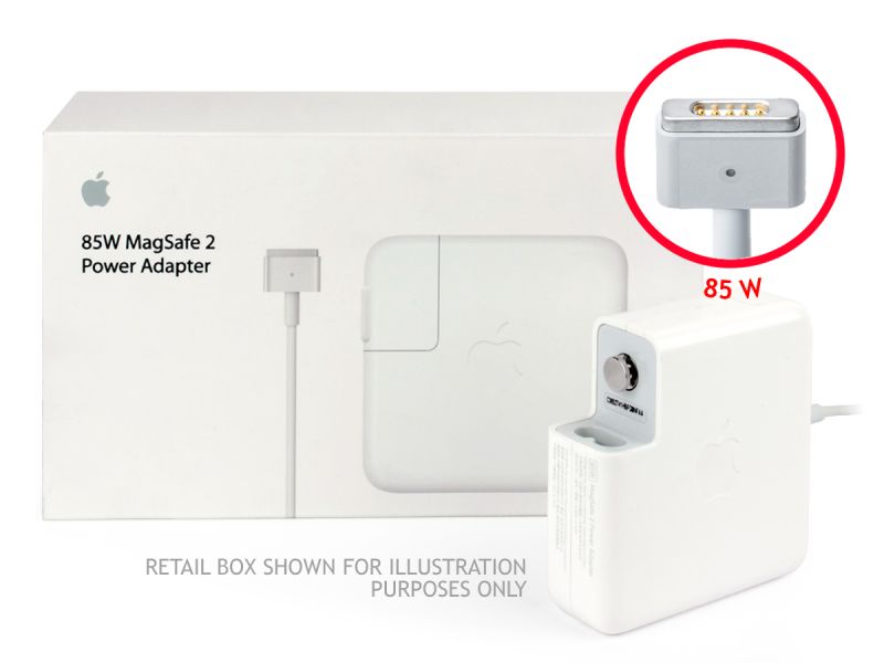 Genuine Apple 85W MagSafe 2 MacBook Pro 15 Retina UK Block Charger (20V/4.25A) - Refurbished