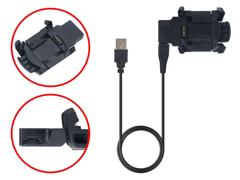 1m Garmin Fenix 3, quatix 3 and Tactix Bravo USB Charging/Data Cable/Clip