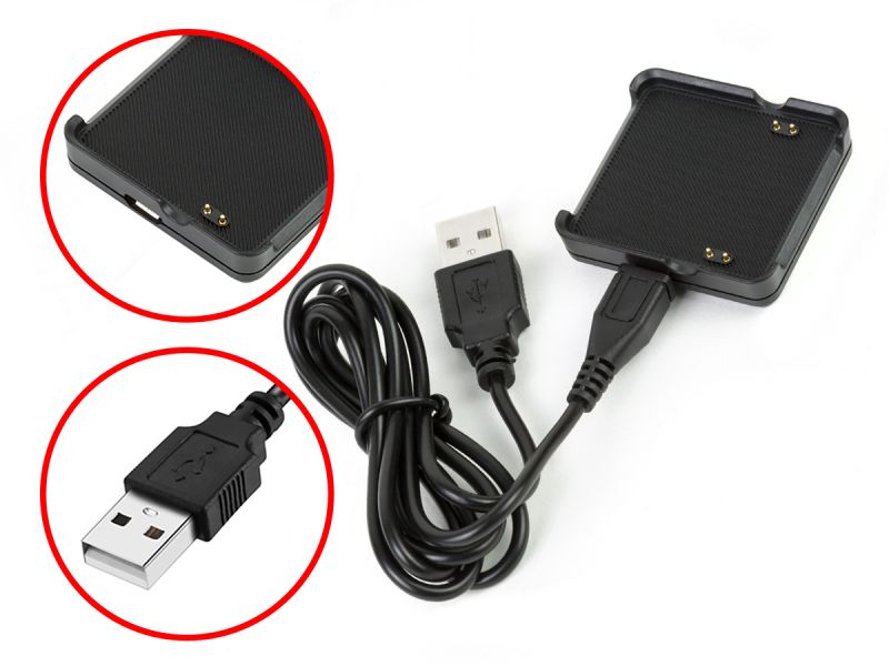 1m Garmin Vivoactive USB Charging/Data Cable/Charger Clip