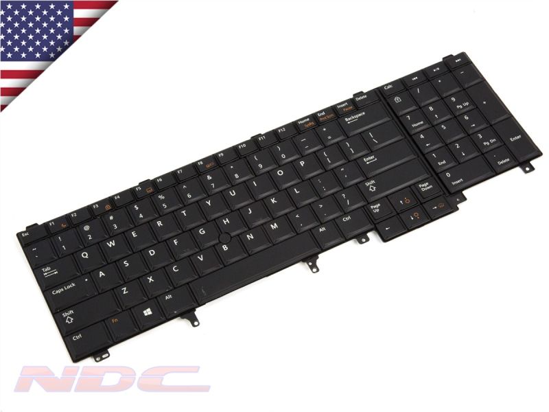 7T425 Dell Latitude E6520/E6530 US ENGLISH WIN8/10 Backlit Keyboard - 07T4250