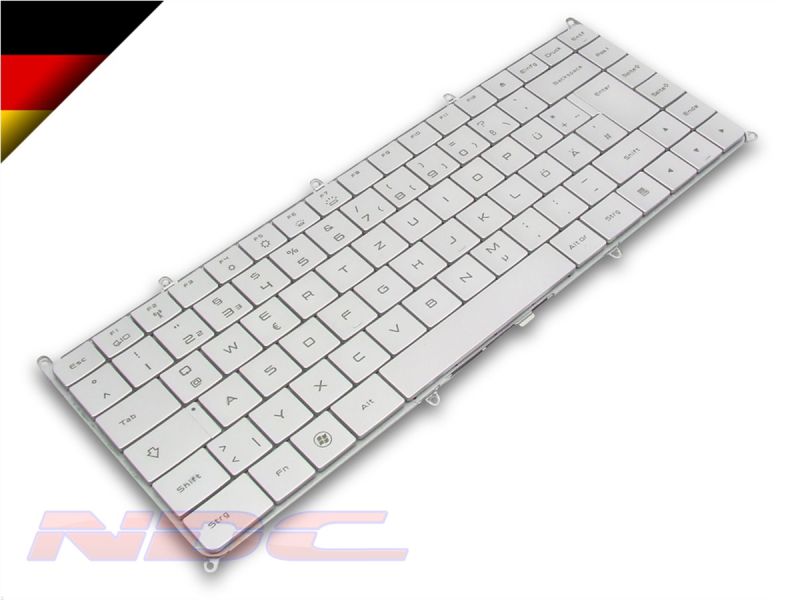 T713M Dell Adamo 13 Pearl GERMAN Backlit Keyboard - 0T713M0