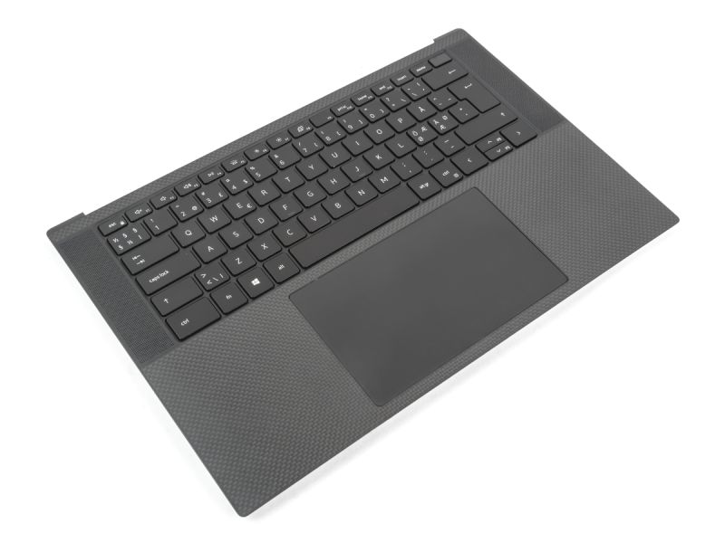 Dell XPS 9500/9510/9520 Palmrest, Touchpad & NORDIC Backlit Keyboard - 0YJMW4 + 0H2GJT (VDMCT)