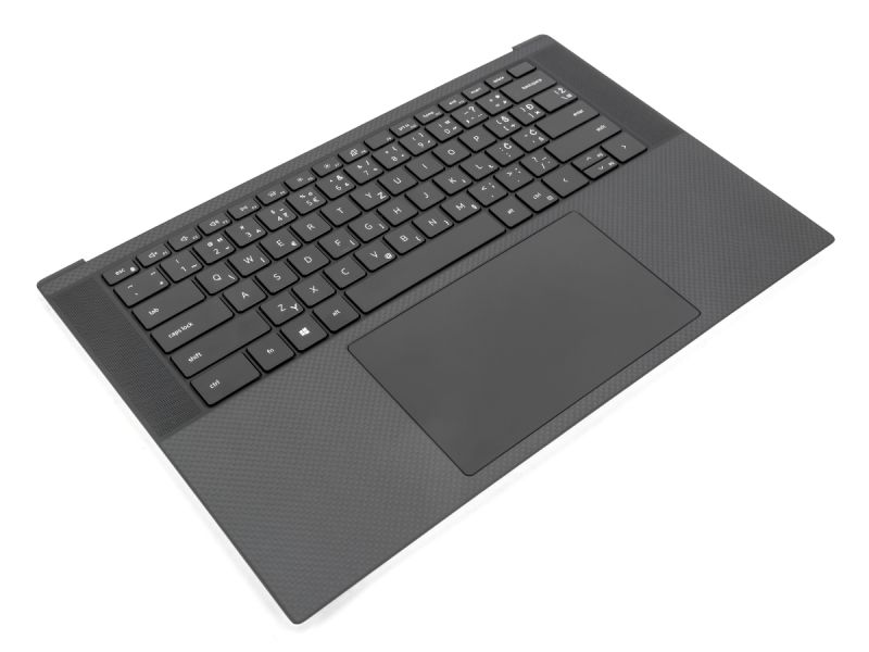 Dell Precision 5550/5560/5570 Palmrest, Touchpad & SOUTH SLAVIC Backlit Keyboard - 0DKFWH + 02R30J