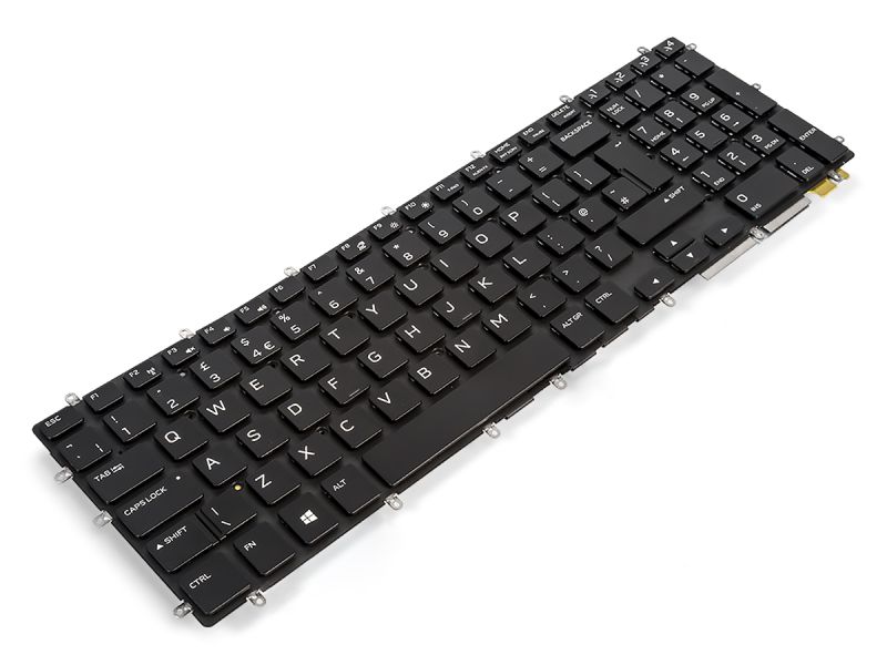 K5Y90 Dell Alienware M15/M17 R1 UK ENGLISH Keyboard with AlienFX LED - 0K5Y900