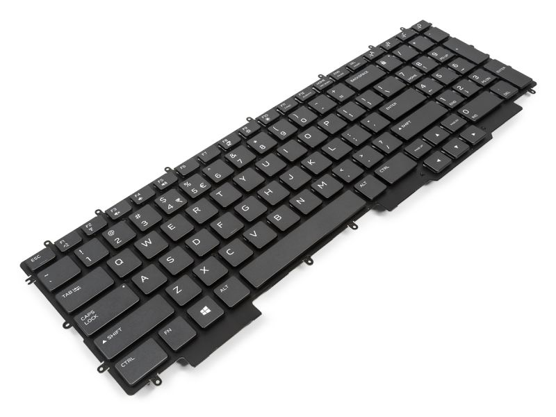 W0TXK Dell Alienware m17 R2/R3/R4/Area-51m R2 US/INT ENGLISH Dark Grey Keyboard with per-Key RGB - 0W0TXK0