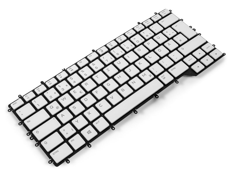 888XJ Dell Alienware m15 R2/R3/R4 GERMAN RGB Backlit Keyboard (White) - 0888XJ-4