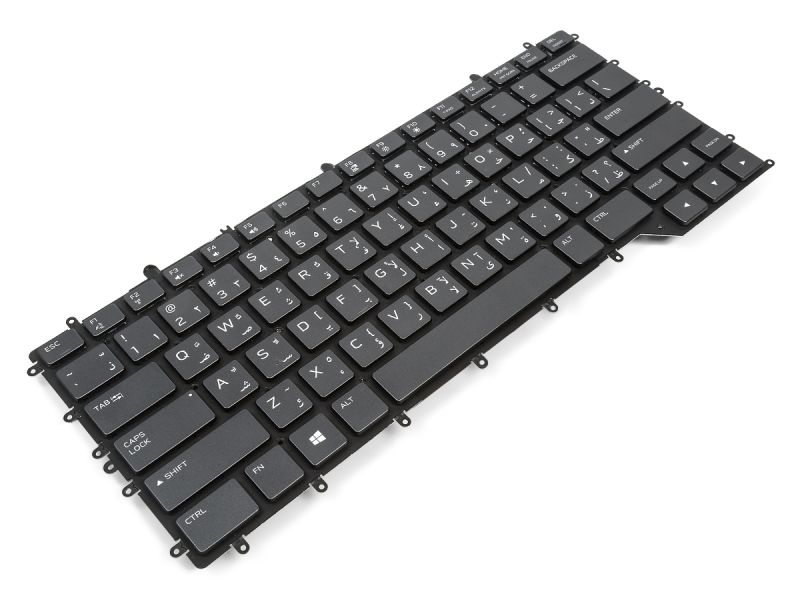X9JC1 Dell Alienware m15 R2/R3/R4 ARABIC RGB Backlit Keyboard (Grey) - 0X9JC10
