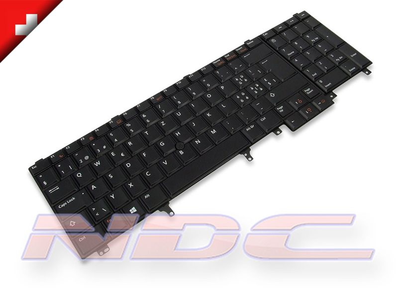 7T442 Dell Latitude E6520/E6530 SWISS WIN8/10 Backlit Keyboard - 07T4420