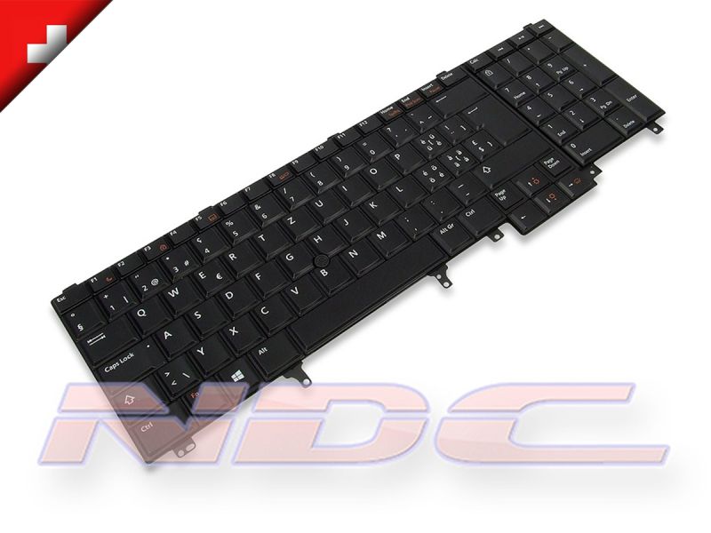 7T442 Dell Precision M6600/M6700 SWISS WIN8/10 Backlit Keyboard - 07T4420