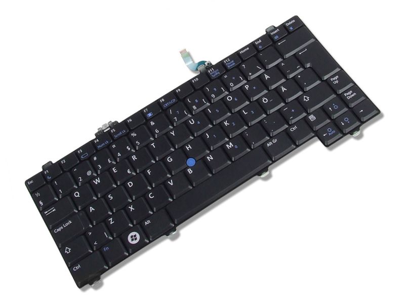 MM434 Dell Latitude XT/XT2/XFR Swedish/Finnish Laptop/Tablet PC Keyboard - 0MM4340