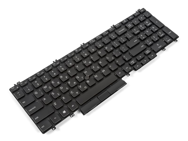 NW8T5 Dell Precision 3540 / 3541 / 3550 / 3551 Dual Point GREEK Backlit Keyboard - 0NW8T50