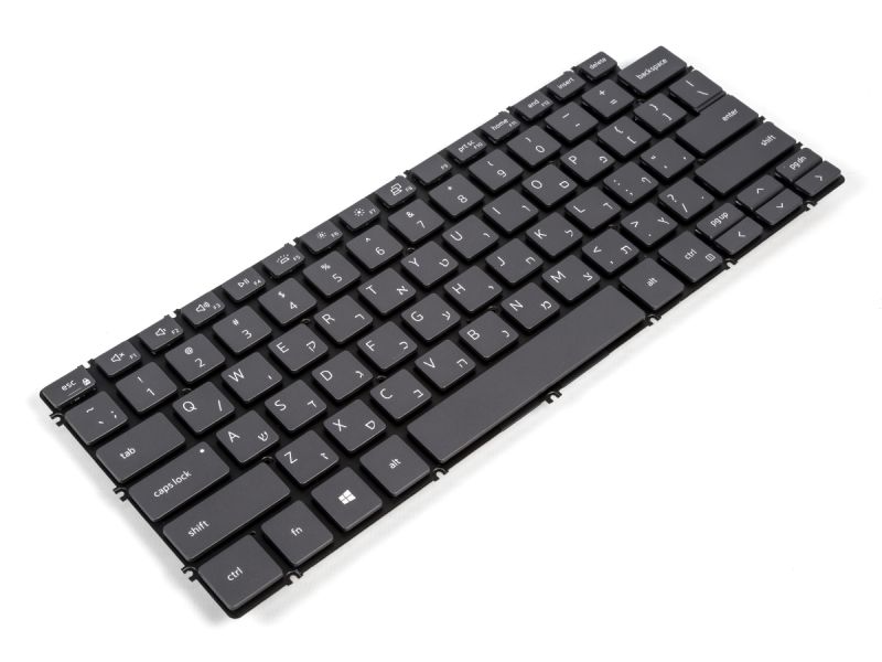 DTPPR Dell Inspiron 5300/5301/5390/5391 HEBREW Backlit Keyboard (Grey) - 0DTPPR0