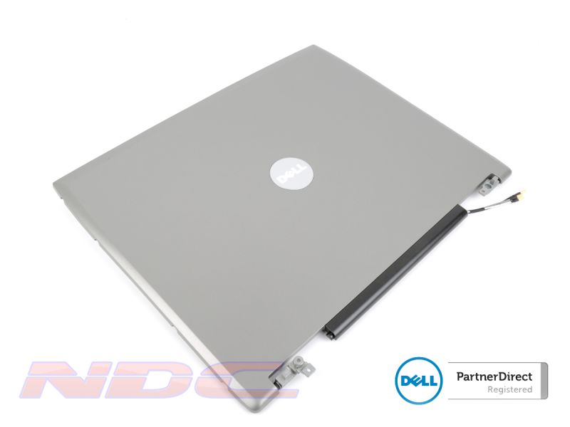 Dell Latitude D520/D530 Laptop LCD Lid Cover + Hinges + Wireless Cables - 0MG042