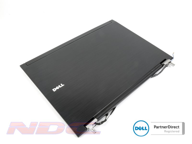 Dell Latitude E6500 Laptop LCD Lid Cover + Hinges + Wireless Cables - 0XX187