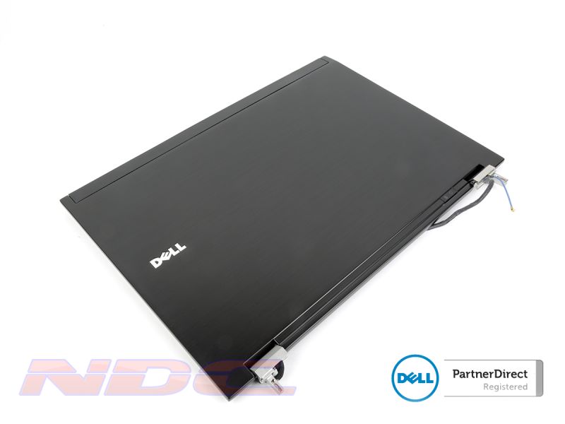 Dell Latitude E6400 Laptop LCD Lid Cover + Hinges + Wireless Cables - 0FX282