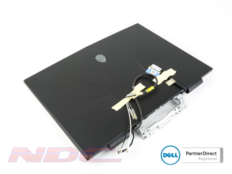 Dell Alienware M11x R1 Laptop LCD Lid Cover with Bezel + Hinges + Wireless Cables - 04DFF6