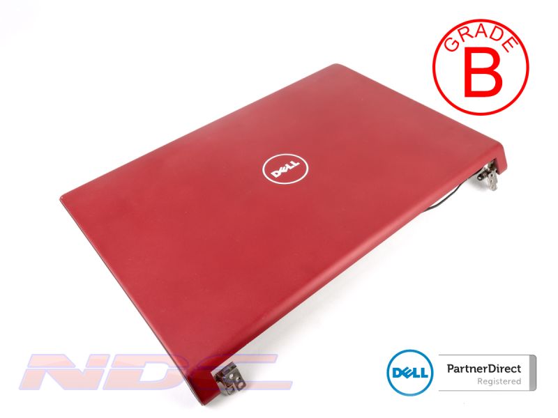 Dell Studio 1555/1557/1558 Laptop LCD Lid Cover + Hinges + Wireless Cables - 08YJ6X (B)