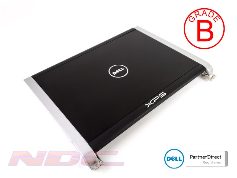 Dell XPS M1530 Laptop LCD Lid Cover + Hinges + Wireless Cables - 0TY011