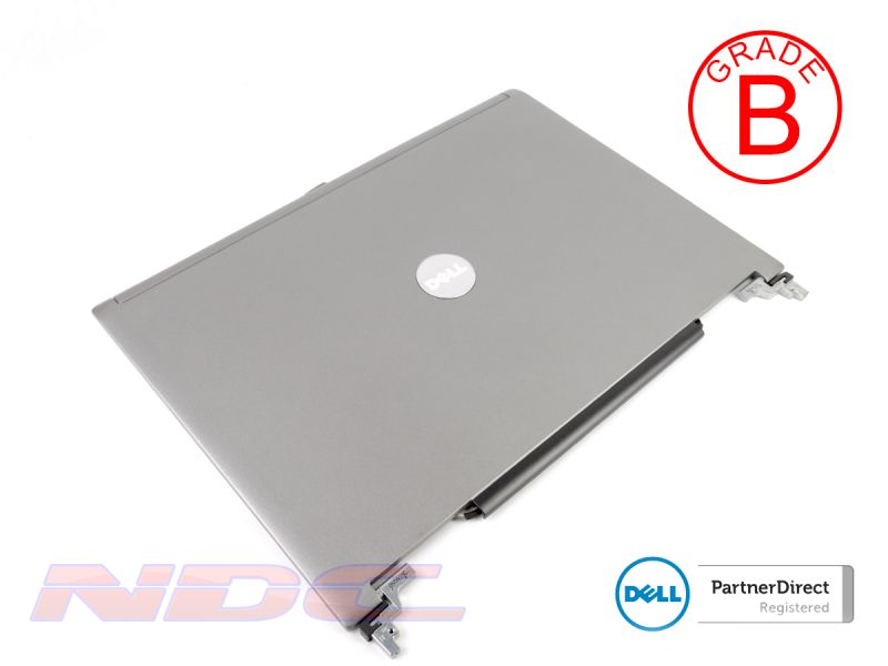 Dell Latitude D620/D630 Laptop LCD Lid Cover + Hinges + Wireless Cables - 0JD104 (B)