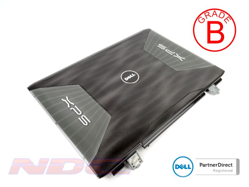 Dell XPS M1730 Laptop LCD Lid Cover (Grey Blades) + Hinges + Wireless Cables - 0FT509 (B)