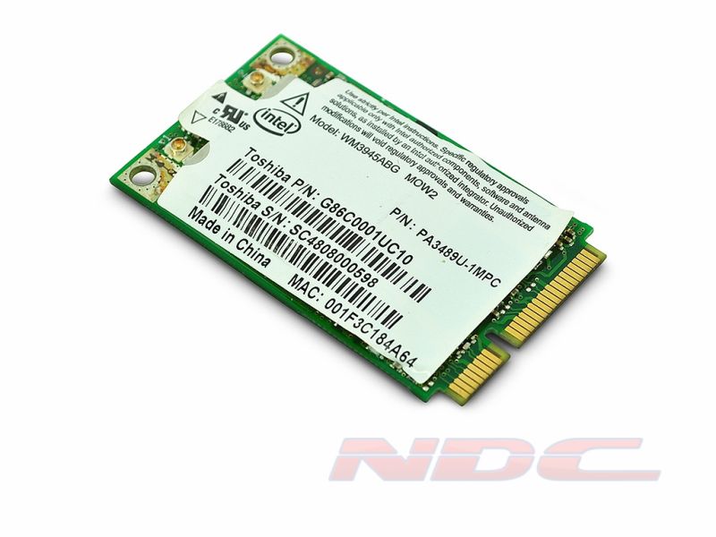G86C0001UC10 Toshiba PA3489U-1MPC,WM3945ABG Mini PCI-Express Wireless Card