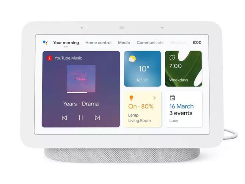 Google Nest Hub with 7-inch Display 2nd Generation - Chalk (Refurbished)