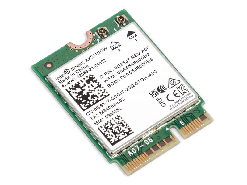 Dell Intel AX211NGW Wi-Fi Network Card - 0G83J7