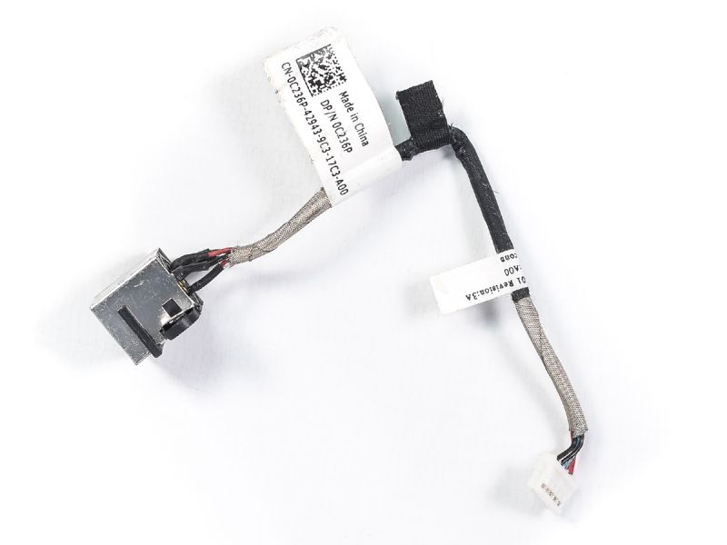 Dell Latitude 2100/2110 DC Power Jack Connector and Cable - 0C236P