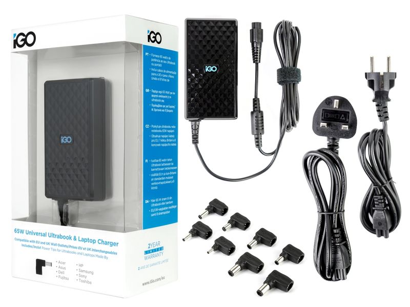 iGo 65W Universal Laptop Charger with Surge Protection