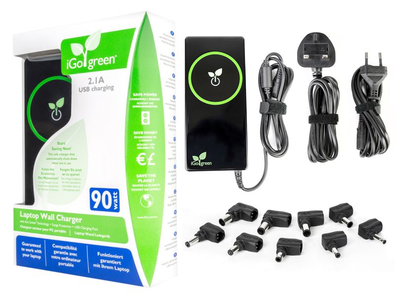 iGo Green 90W Universal Laptop Charger with Surge Protection