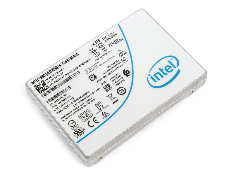 4TB Intel DC P4510 NVMe U.2 SSD Drive SSDPE2KX040T8 (Refurb)