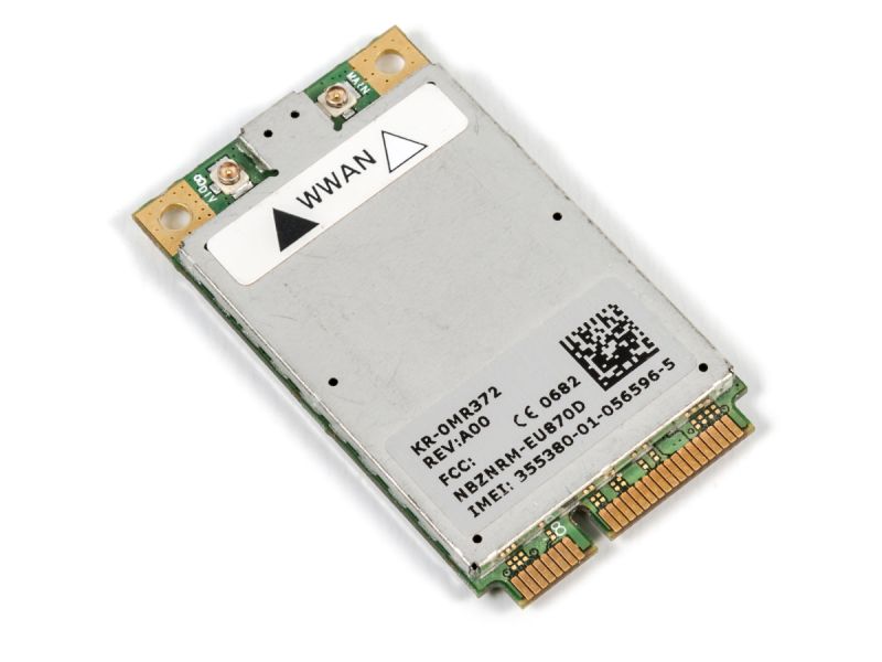 Dell Wireless 5520 3G/HSPDA/WWAN Mobile Broadband PCI-E Mini-Card - 0MR372